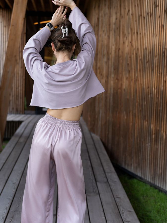 Брюки из эвкалипта в цвете туман