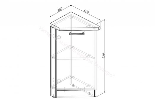 Кухонный гарнитур Лоретта гранд прайм 2600х1400 мм