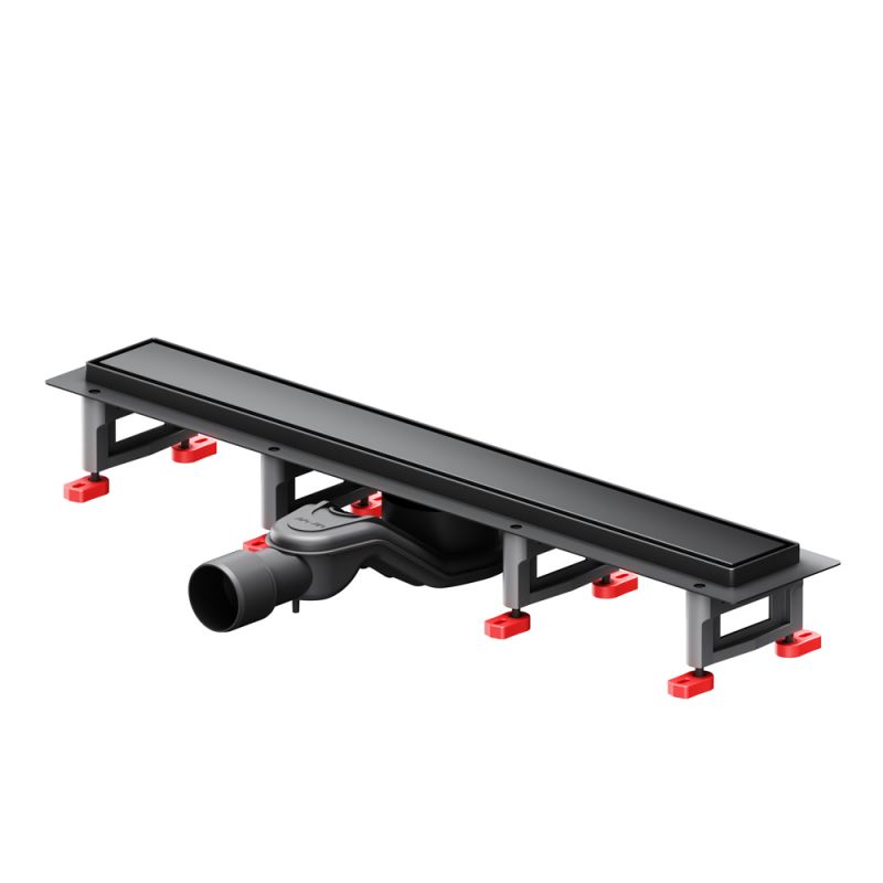 W01SC-U11-060-04BM MasterFlow Трап AM.PM для душа линейный универс затвор Tile 60см цвет черн мат