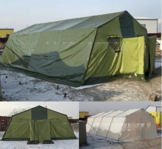 Палатка армейская ПОЛИГОН-40 "КАМУФЛЯЖ" (Вместимость до 40 человек)