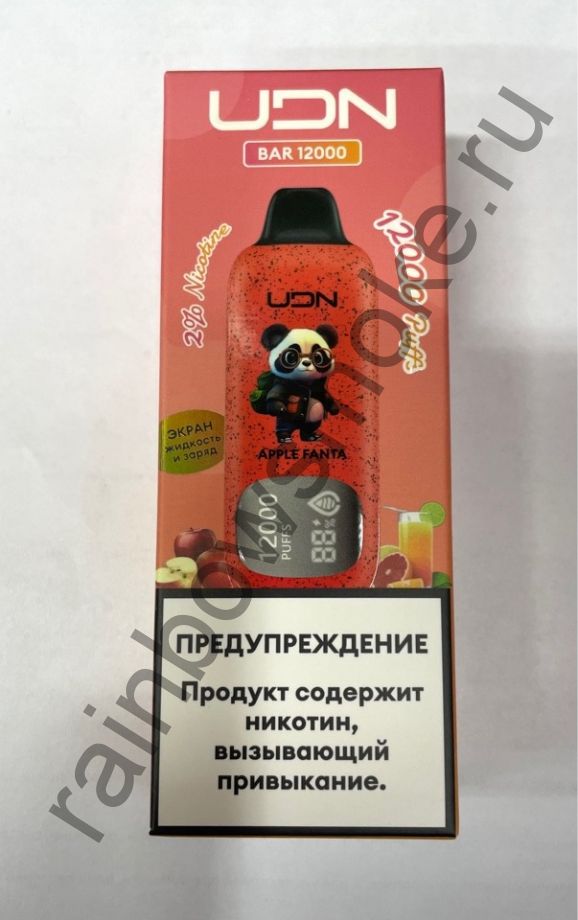 Электронная сигарета UDN BAR 12000 - Apple Fanta (Яблочная Фанта)