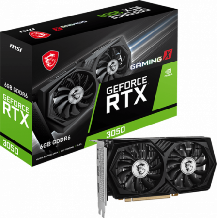 Видеокарта GeForce RTX 3050 MSI Gaming X 6G