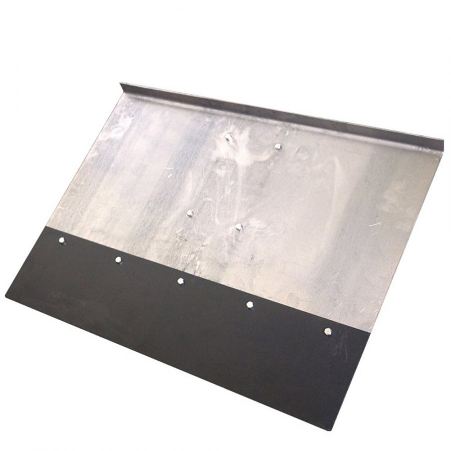 "Лопата-усиленная «Подруга дворника»  Изготовлена из алюминия толщина 2 мм размер  500*400. Планка 120 мм изготовлена из  стали   толщиной 2,0 мм(+ дополнт. накладка 250*140 мм толщ.2,0 мм