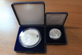 Монголия Набор 2 монеты "Железная дорога Москва-Пекин" 1995 год Proof