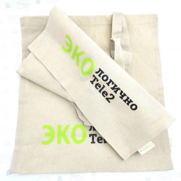 Эко сумки с логотипом Теле2