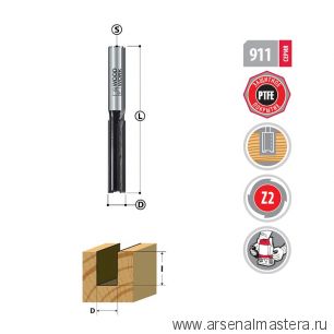 Новинка! Фреза пазовая D 14 мм I 32 мм S 12 мм PTFE Woodwork 911.1432.12