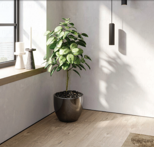 Микроплинтус П 6/16 чёрный муар