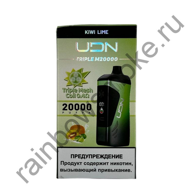 Электронная сигарета UDN Triple M20000 - Kiwi Lime (Киви Лайм)