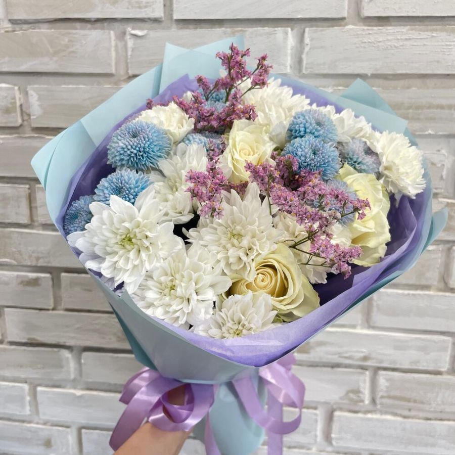 Голубой букет