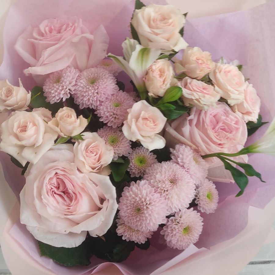 Букет мини розовый