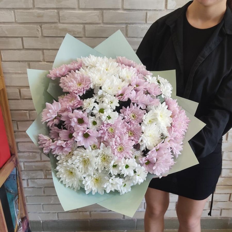 Букет хризантем микс 15шт