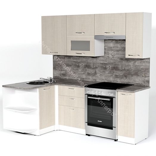 Кухонный гарнитур Лариса прайм 2 1300х2100 мм