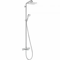 Душевая система Hansgrohe Croma E Showerpipe 27687000 с термостатом хром схема 1