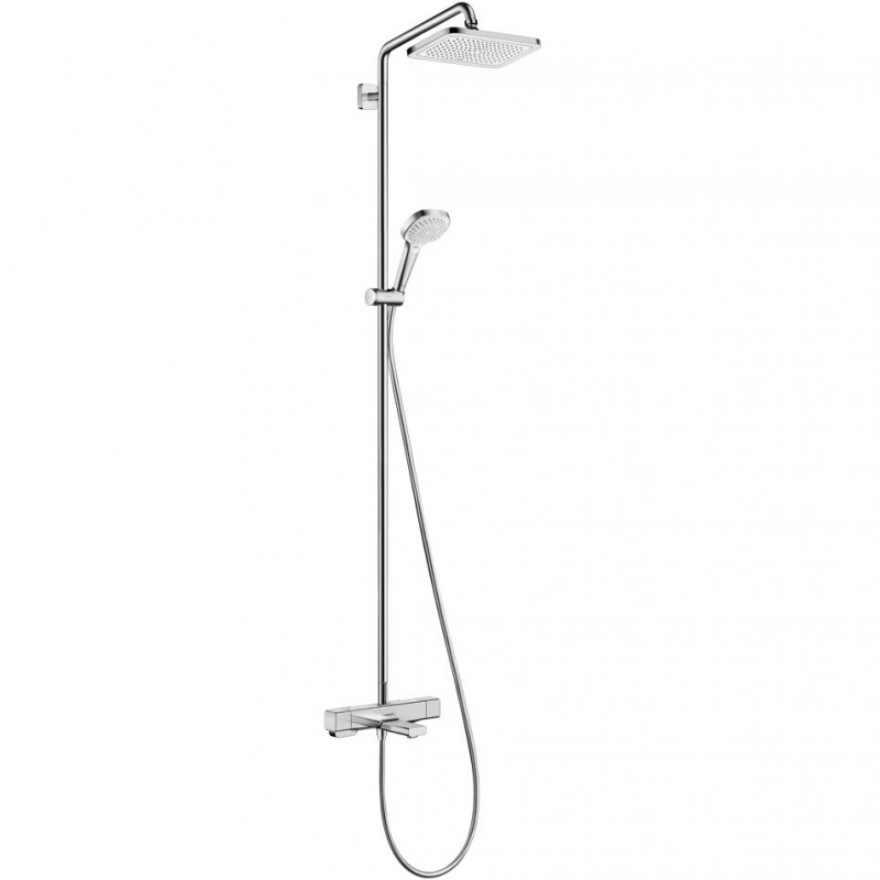 Душевая система Hansgrohe Croma E Showerpipe 27687000 с термостатом хром схема 1