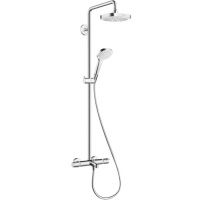 Душевая система Hansgrohe Croma Select E 27352400 с термостатом хром белая схема 1