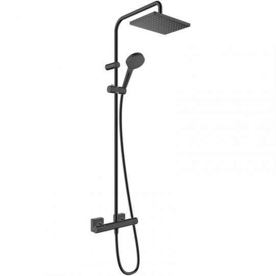 Фото Душевая система Hansgrohe Vernis Shape Showerpipe 240 1jet 26427670 с термостатом