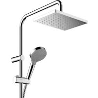 Душевая система Hansgrohe Vernis Shape Showerpipe 26286000 с термостатом хром схема 2