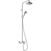 Душевая система Hansgrohe Vernis Blend Showerpipe 26274000 с термостатом хром схема 1