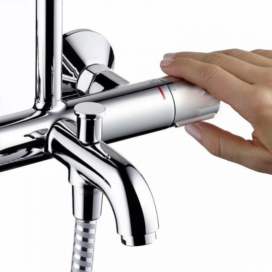 Душевая система Hansgrohe Vernis Blend Showerpipe 26274000 с термостатом хром ФОТО