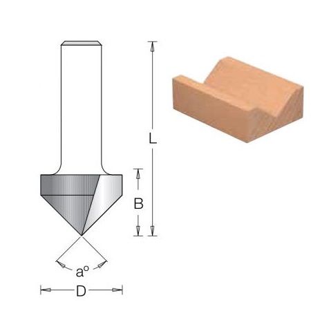 ФРЕЗЫ УГЛОВЫЕ / V-ОБРАЗНЫЕ