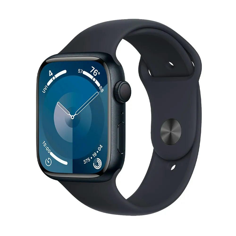 Apple Watch Series 9 45mm (GPS) Midnight Aluminum Case with Midnight Sport Band (M/L) (MR9A3/MRMD3)