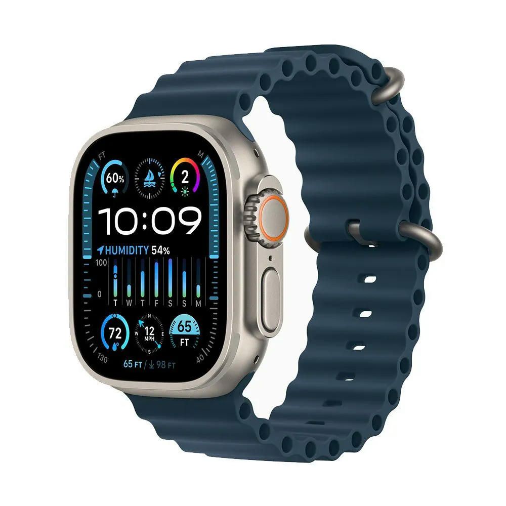 Apple Watch Ultra 2 49 mm (GPS+Cellular) Titanium Case Blue Ocean Band (One Size)