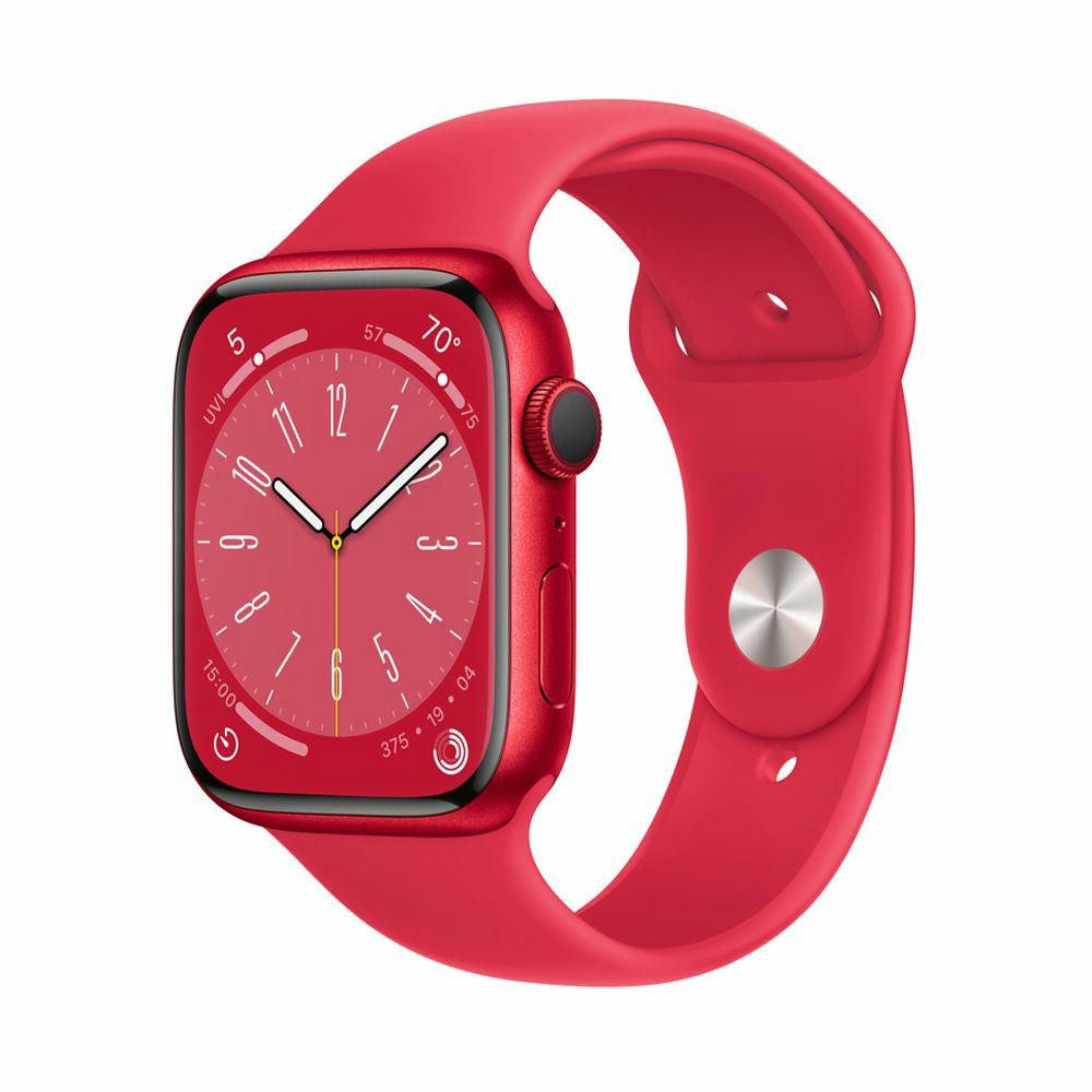 Apple Watch Series 8 45mm (GPS) Red Aluminum Case with Red Sport Band (MNP43/MNPA3)