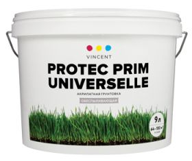 Грунт Универсальный Vincent G5 Protec Prim Universelle 9л Акрилатный, Бесцветный / Винсент Протек Прим Универсал Г5.
