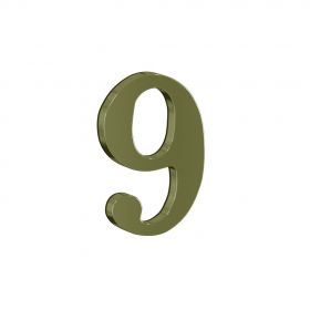 Дверные Цифры Bravo Цифра 9 G Золото 45мм / Браво.