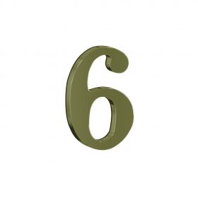 Дверные Цифры Bravo Цифра 6 G Золото 45мм / Браво.