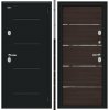 Входная Дверь Bravo Thermo Лайн Букле Черное/Wenge Veralinga 960x2050мм Левое Открывание / Браво.