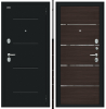 Входная Дверь Bravo Лайн Букле Черное/Wenge Veralinga 860x2050мм Левое Открывание / Браво.