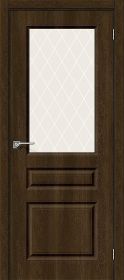 Межкомнатная Дверь Винил Bravo Скинни-15 Dark Barnwood / White Сrystal 800x2000мм (Полотно 1шт) / Браво.