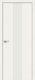 Межкомнатная Дверь Эмаль Bravo Граффити-21 Whitey 600x2000мм (Полотно+Коробка+5 Наличников) / Браво.