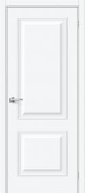 Межкомнатная Дверь ПЭТ Bravo Классик-12 White Silk 800x2000мм (Полотно+Коробка+5 Наличников) / Браво.