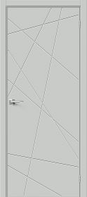 Межкомнатная Дверь ПЭТ Bravo Граффити-5.Д.П Grey Silk 700x2000мм (Полотно 1шт) / Браво.