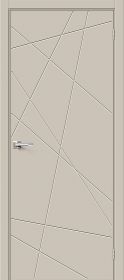 Межкомнатная Дверь ПЭТ Bravo Граффити-5.Д.П Cream Silk 700x2000мм (Полотно 1шт) / Браво.