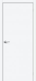 Межкомнатная Дверь ПЭТ Bravo Браво-0.П White Silk 700x2000мм (Полотно+Коробка+5 Наличников) / Браво.