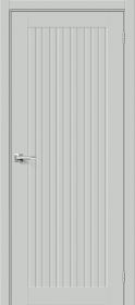 Межкомнатная Дверь ПЭТ Bravo Браво-40 Grey Silk 900x2000мм (Полотно+Коробка+5 Наличников) / Браво.