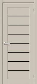 Межкомнатная Дверь ПЭТ Bravo Браво-22 Black Shine Cream Silk 600x2000мм (Полотно+Коробка+5 Наличников) / Браво.