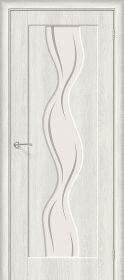 Межкомнатная Дверь Винил Bravo Вираж-2 Casablanca / Art Glass 900x2000мм (Полотно+Коробка+5 Наличников) / Браво.