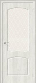 Межкомнатная Дверь Винил Bravo Альфа-2 Casablanca / White Сrystal 900x2000мм (Полотно+коробка+5 наличников) / Браво.