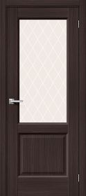 Межкомнатная Дверь с Экошпоном Bravo Неоклассик-33 Wenge Melinga / White Сrystal 800x2000мм (Полотно 1шт) / Браво.