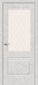 Межкомнатная Дверь с Экошпоном Bravo Прима-3 Look Art / White Сrystal 800x2000мм (Полотно 1шт) / Браво.