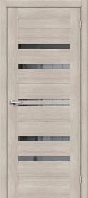 Межкомнатная Дверь с Экошпоном Bravo Браво-30 Cappuccino Melinga / Mirox Grey 600x2000мм (Полотно+Коробка+5 Наличников) / Браво.*