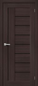 Межкомнатная Дверь с Экошпоном Bravo Браво-29 Wenge Melinga / Black Star 900x2000мм (Полотно+Коробка+5 Наличников) / Браво.