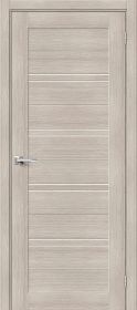 Межкомнатная Дверь с Экошпоном Bravo Браво-28 Cappuccino Melinga / Magic Fog 700x2000мм (Полотно 1шт) / Браво.