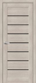 Межкомнатная Дверь с Экошпоном Bravo Браво-22 Cappuccino Melinga / Black Star 800x2000мм (Полотно+Коробка+5 Наличников) / Браво.