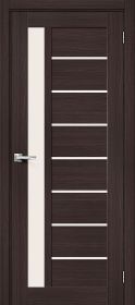 Межкомнатная Дверь с Экошпоном Bravo Браво-27 Wenge Melinga / Magic Fog 600x2000мм (Полотно+Коробка+5 Наличников) / Браво.