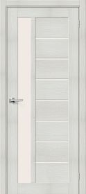 Межкомнатная Дверь с Экошпоном Bravo Браво-27 Bianco Melinga / Magic Fog 900x2000мм (Полотно+Коробка+5 Наличников) / Браво.